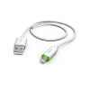 Кабел Apple Lightning to USB Wihte LED 1m 173619 Hama